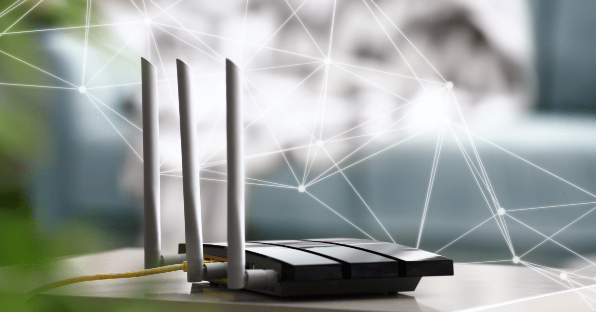 WiFi‑reititin kotona, kun netti pätkii heikon signaalin tai verkon kuormituksen vuoksi